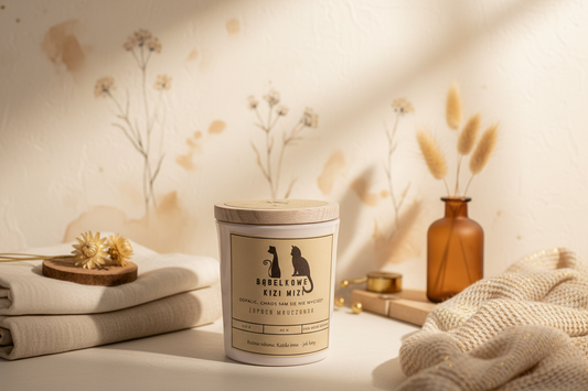 Świeca dla Kociary - Zapach Mruczanda | Prezent dla miłośnika kotów