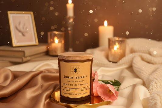 Świeca Tęsknoty - Zapach Cichej Obecności | Świeca pamięci